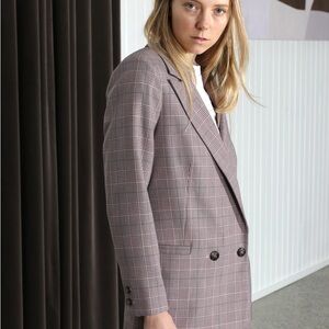 Ganni Hewitt Jacket Silver Pink